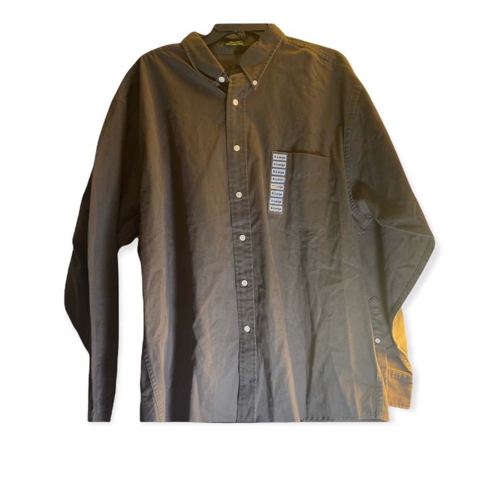 NWT XXL CLUB ROOM LIGHT BROWN BUTTON DOWN